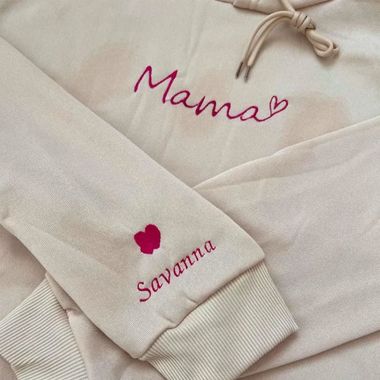 Mama Hoodie – The perfect Mother’s Day gift! A cozy, personalized sweatshirt for moms, mamas, and mummies. Custom embroidery available.