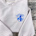 Embroidered Fantastic Four Sweatshirt – Marvel Superhero Reed Richards Crewneck | MCU Fan Shirt