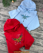 Matching hoodies for him and her with Avatar design