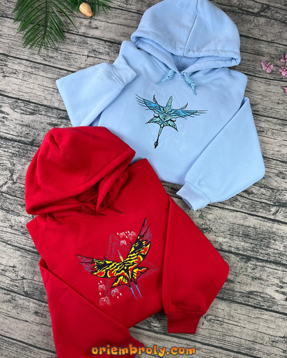 Matching hoodies for him and her with Avatar design