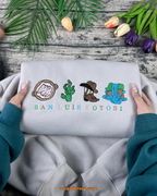 Mexico city sweatshirt with cultural embroidery