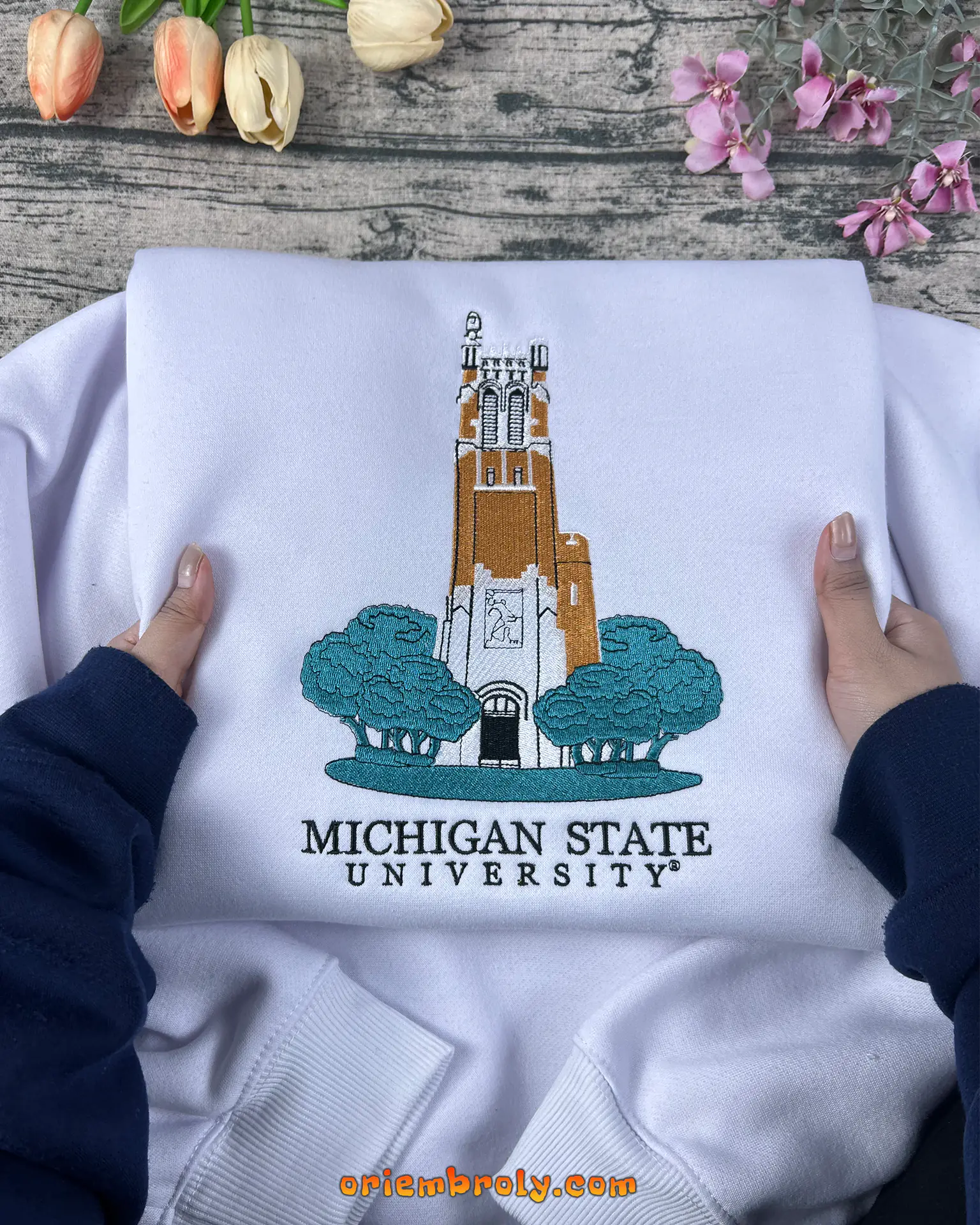 Classic Michigan State campus crewneck