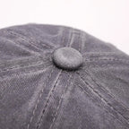 minimalist embroidered hat with im single text