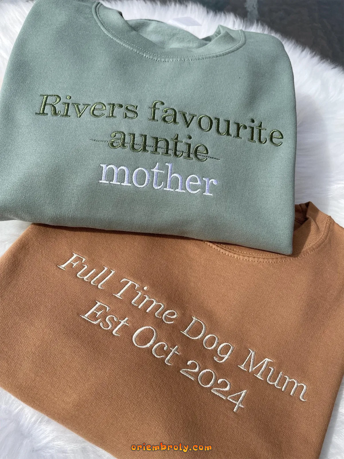 Personalized embroidered sweatshirt for everyday wear