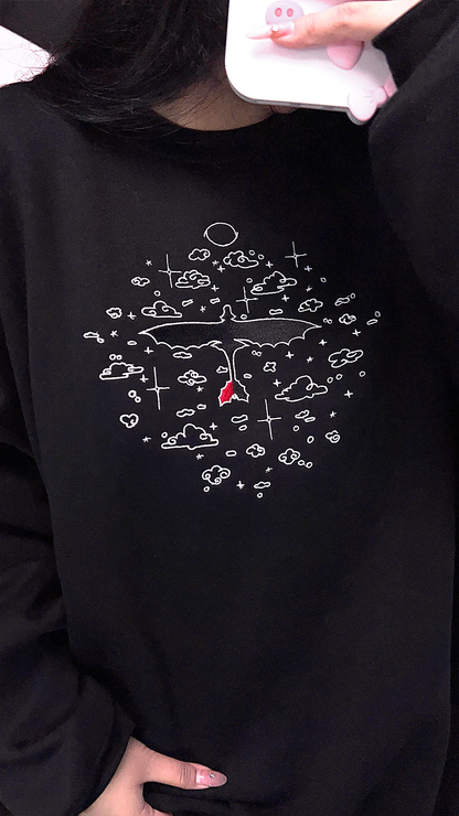 How to Train Your Dragon inspired embroidered sweatshirt