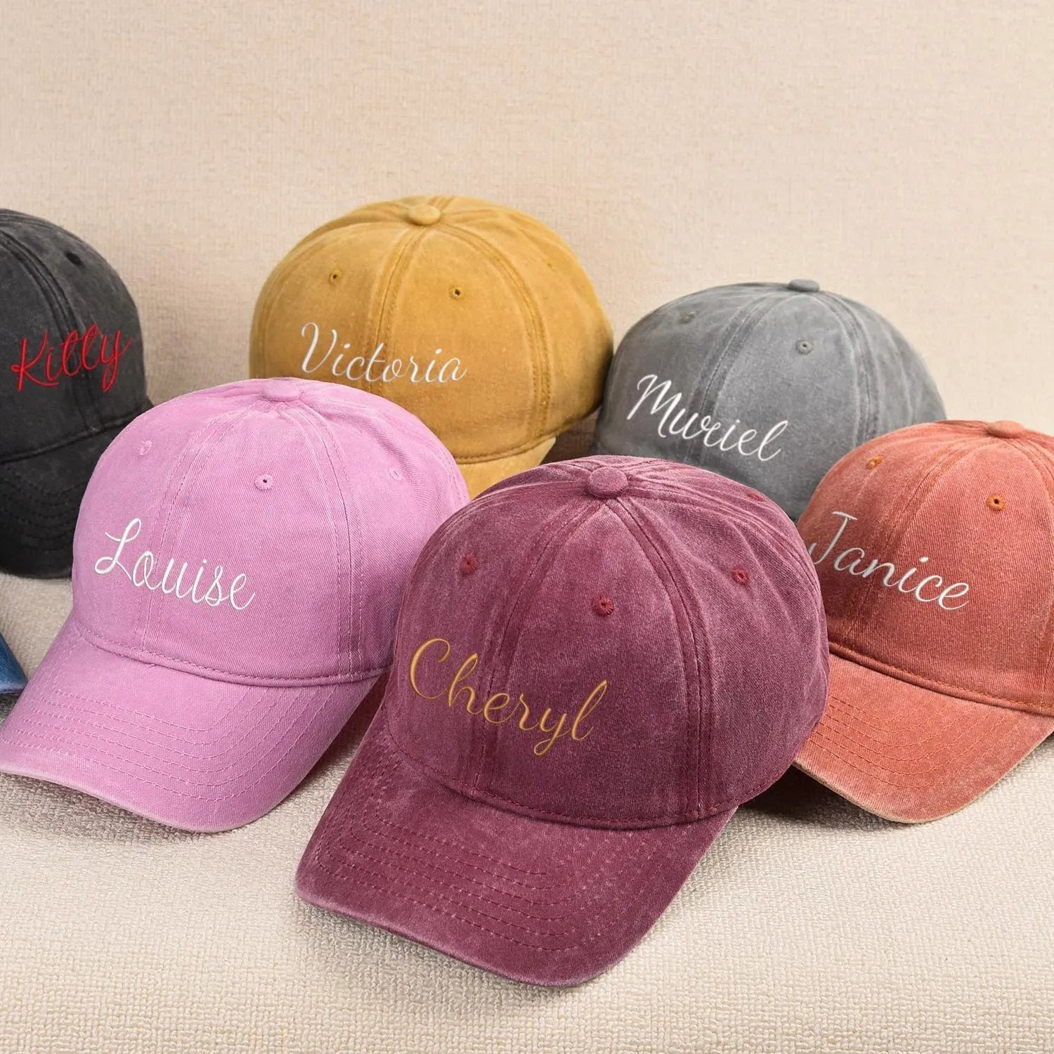 monogram dad hat personalized embroidered cap