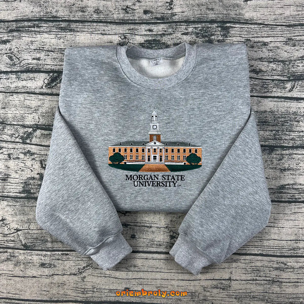 Morgan State University embroidered sweatshirt unisex