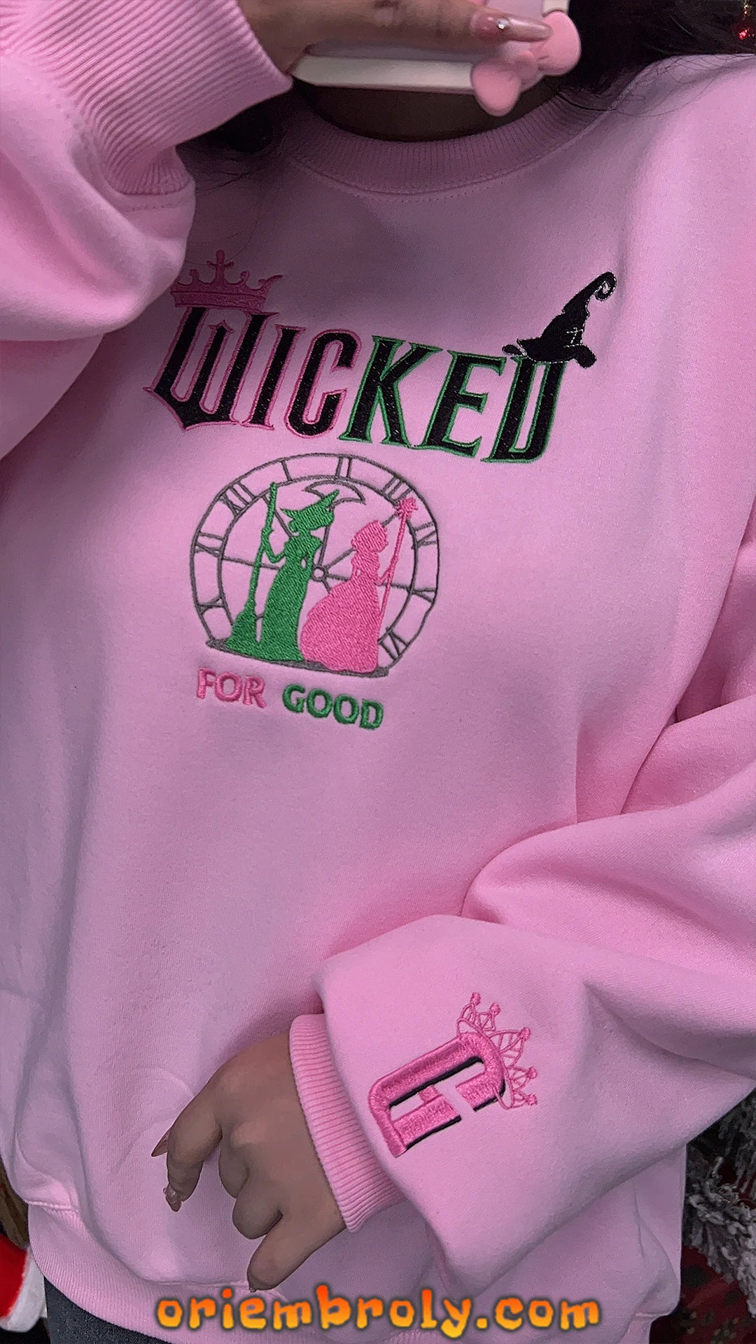 Musical theater sweatshirt with For Good inspiration