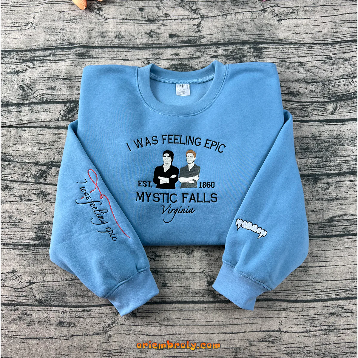 The Vampire Diaries embroidered sweatshirt