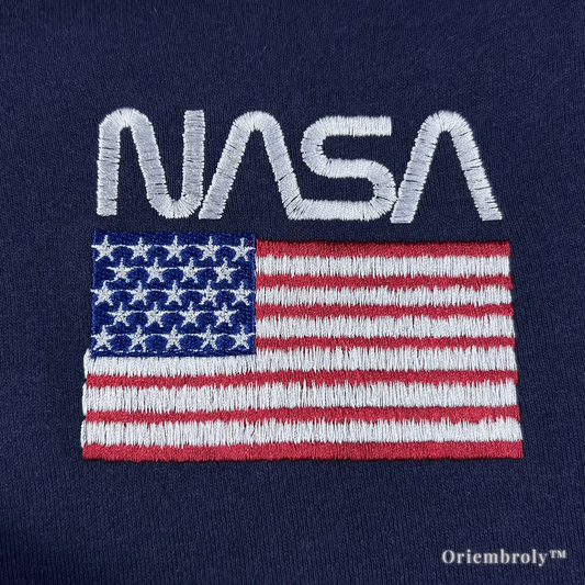 NASA Apollo 11 embroidered sweatshirt mission patch design