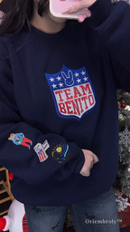 Oriembroly embroidered Team Benito sweatshirt