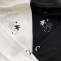 Night Fury and Light Fury embroidered hoodie