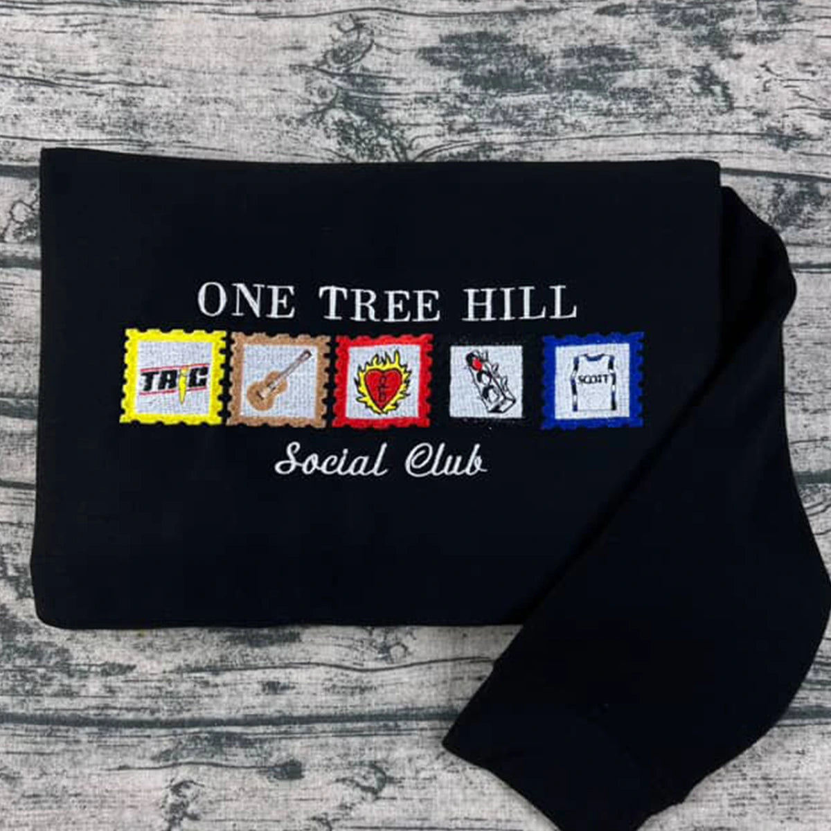 Tree Hill Ravens Embroidered Sweatshirt