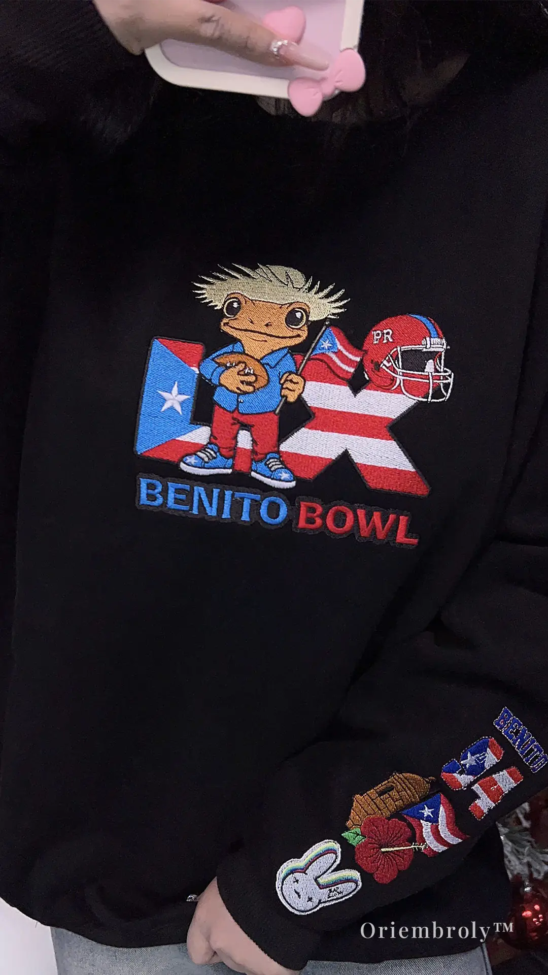 Caribbean-inspired football aesthetic sweatshirt
