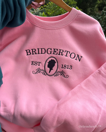 baroque frame embroidery inspired by regency era design