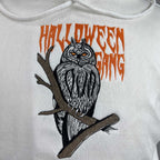 Halloween Embroidery Hoodie - Spooky Owl Gang, Perfect for Halloween