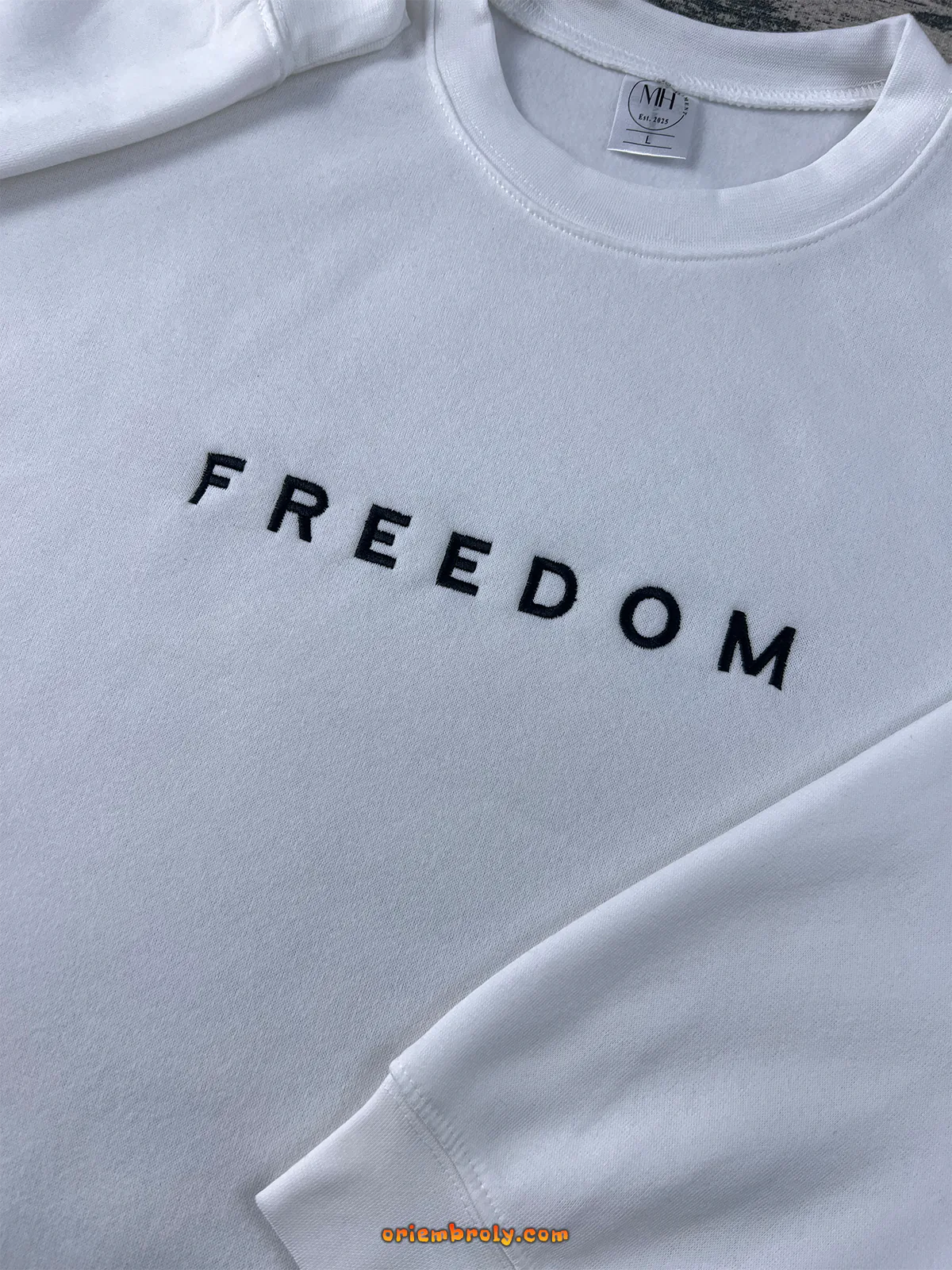 Conservative embroidered sweatshirt USA freedom hoodie