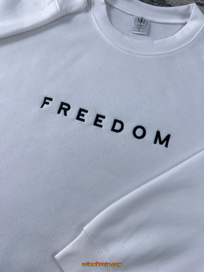 Conservative embroidered sweatshirt USA freedom hoodie