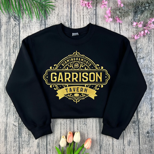 Peaky Blinders embroidered sweatshirt Garrison Tavern design