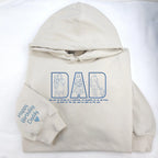 Family photo outline hoodie for dad birthday gift