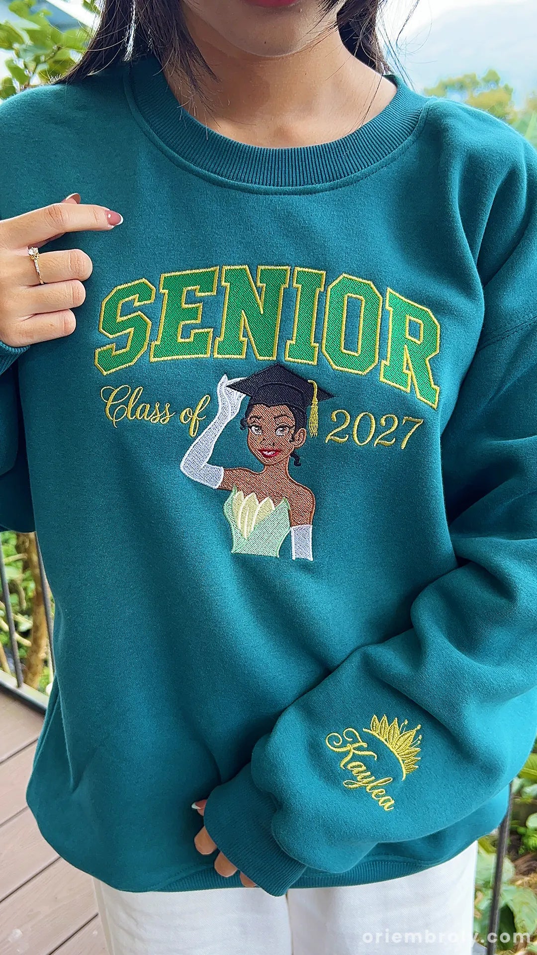 Personalized Class of 2027 graduation gift sweatshirt