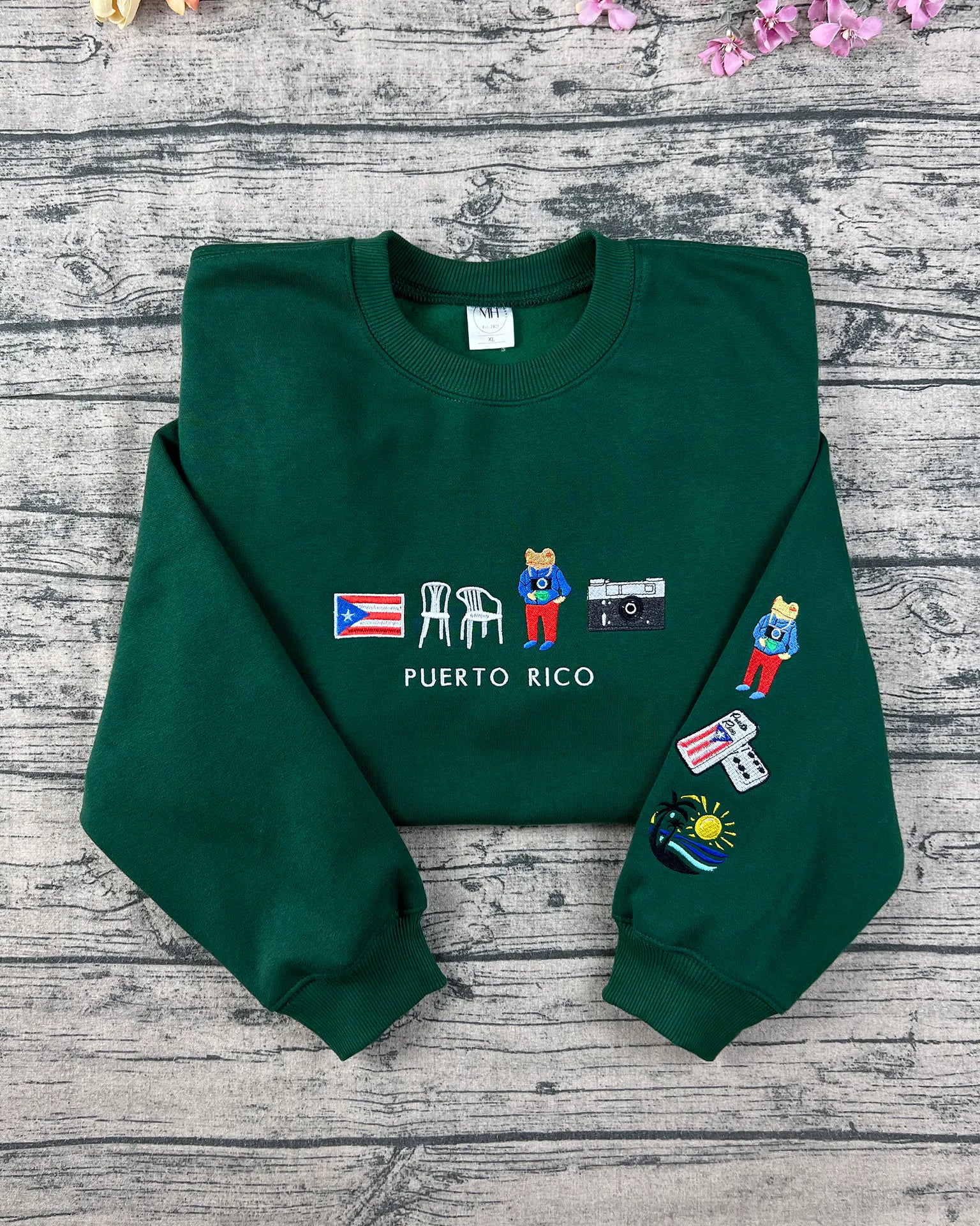 Personalized Puerto Rico hoodie sweatshirt unique island design