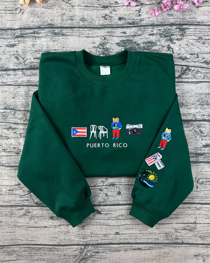 Personalized Puerto Rico hoodie sweatshirt unique island design