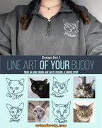 High-quality stitching on embroidered quarter zip