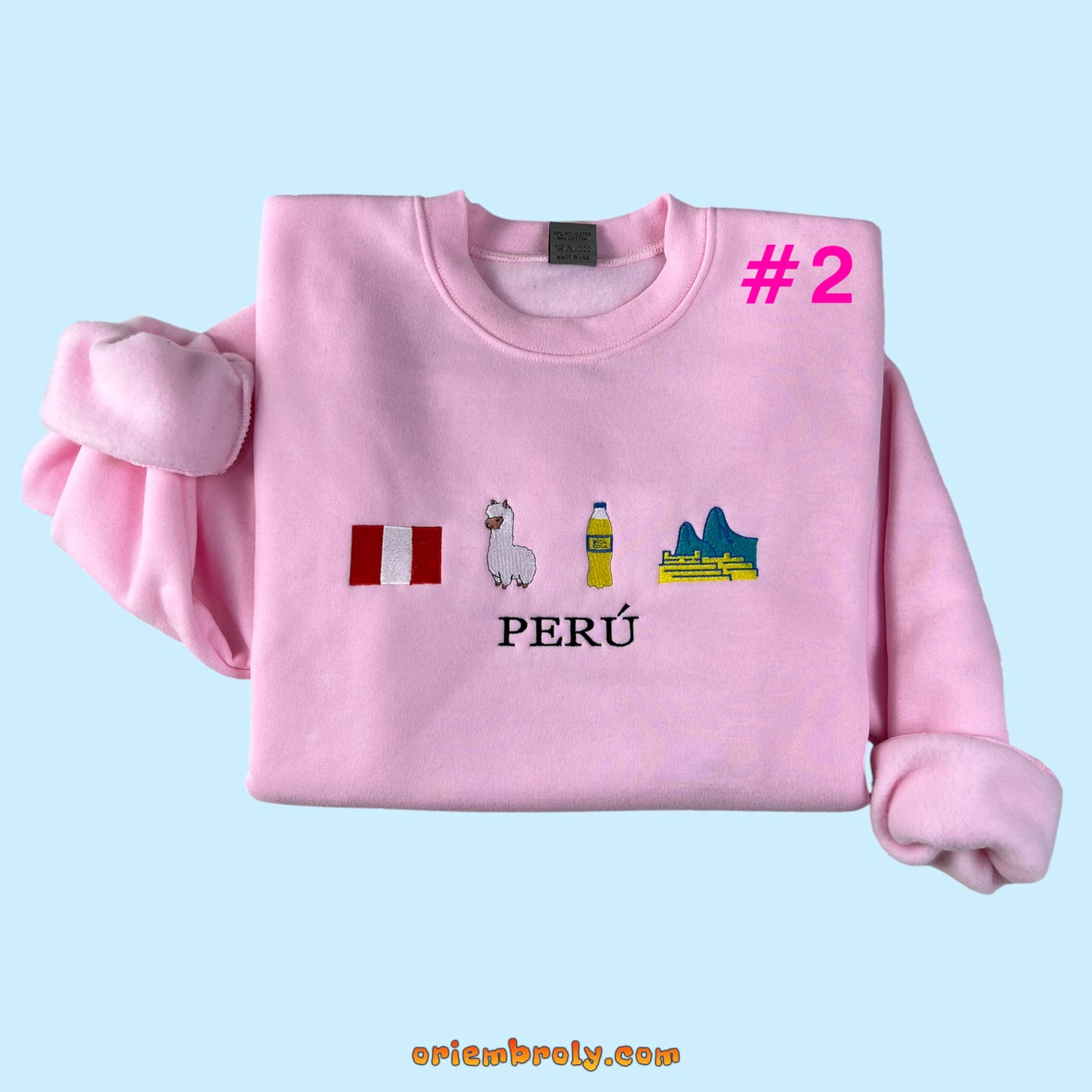 Unisex Peruvian culture embroidered pullover