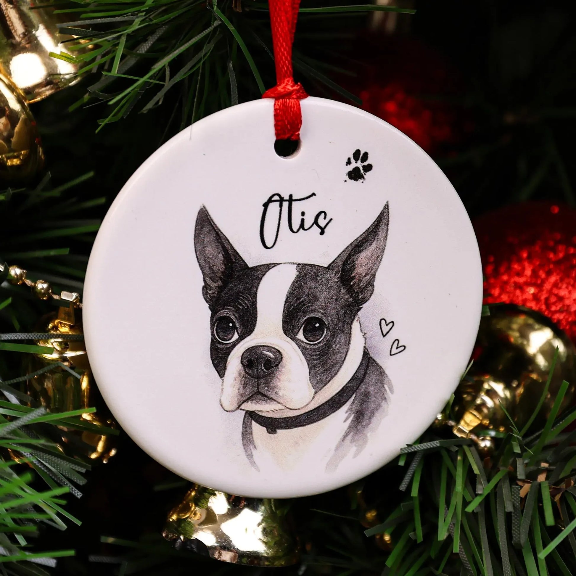 Custom pet keepsake ornament for grieving pet owners