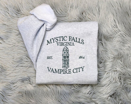 Embroidered Mystic Falls Crewneck