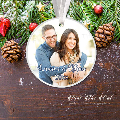 Custom cut acrylic ornament created from your picture