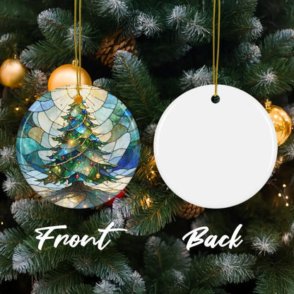 Holiday tree decoration wooden ornament