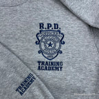 detailed police crest embroidery satin stitch texture