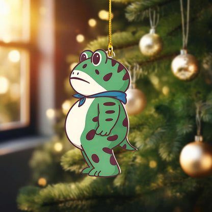 Portland Frog Christmas ornament meme design