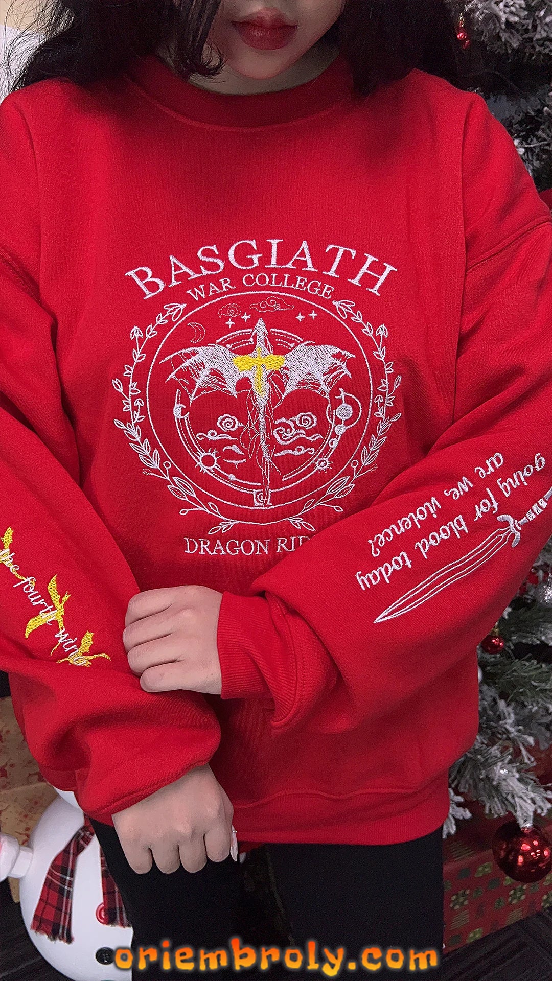Unisex Basgiath War College sweatshirt for casual wear