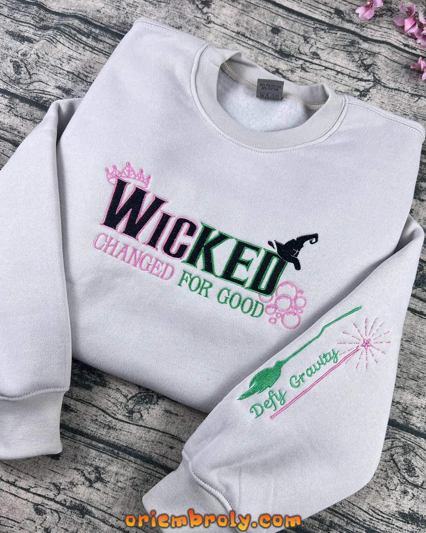 Meaningful Change For Good quote embroidered design