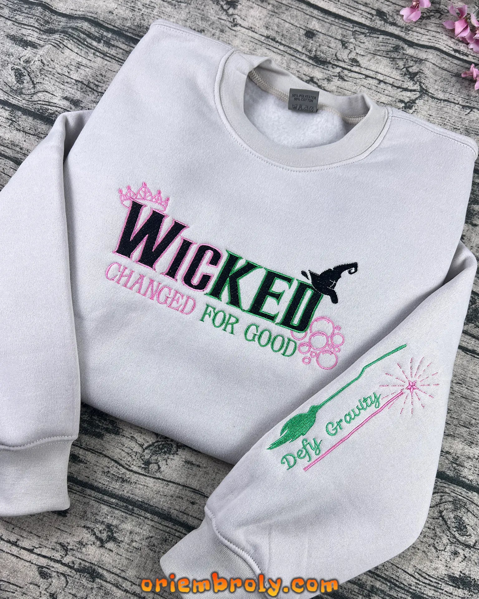 Meaningful Change For Good quote embroidered design