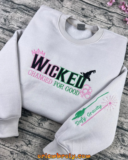 Meaningful Change For Good quote embroidered design