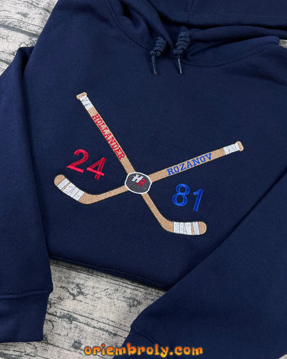 Classic hockey fan apparel crewneck sweatshirt