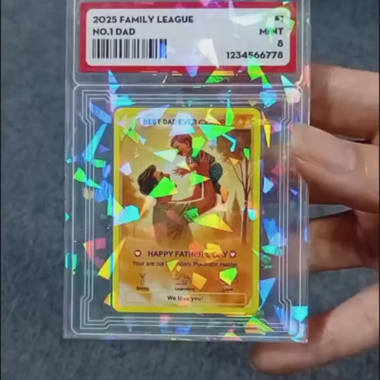 Custom Pokémon photo card Christmas couple gift