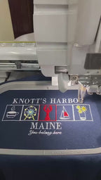Knott's Harbor Embroidered Sweatshirt | Maine Happy Place | Bookish Gifts