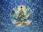 Wooden Christmas Ornament 2025 – Plastic Cover Holiday Tree Decoration