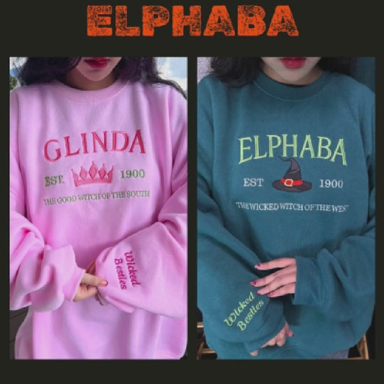 Green and Pink Wicked aesthetic sweatshirt
