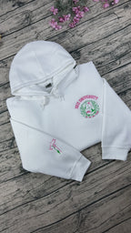 Embroidered Wicked Defy Gravity Pink Sweatshirt – Wizard of Oz Witch Crewneck, Halloween Broadway Musical Gift