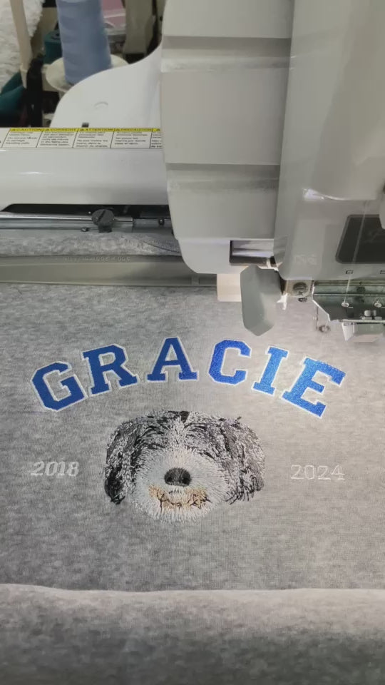 Custom Memorial Pet Portrait Hoodie – In Loving Memory