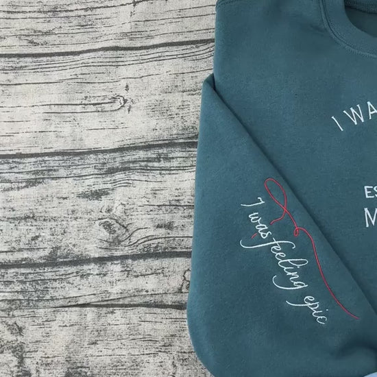 Vintage vampire embroidered sweatshirt