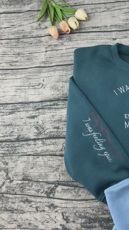 Vintage vampire embroidered sweatshirt