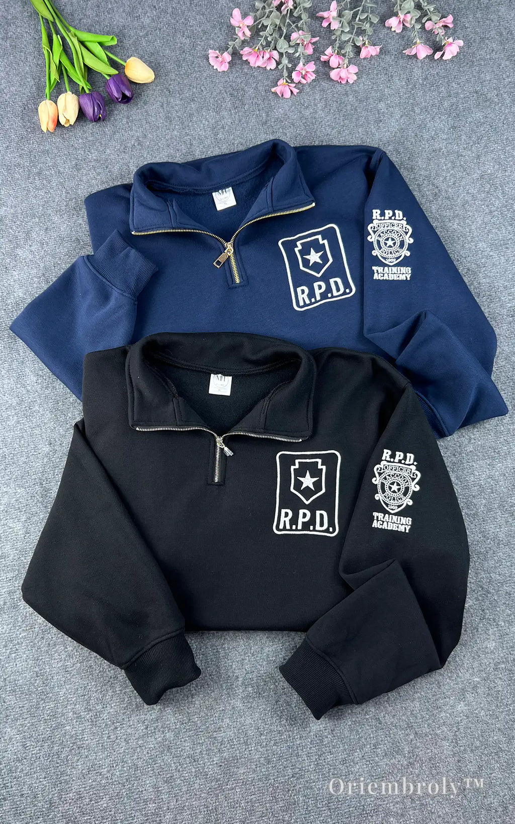 Raccoon City Police sweatshirt Resident Evil embroidered crewneck