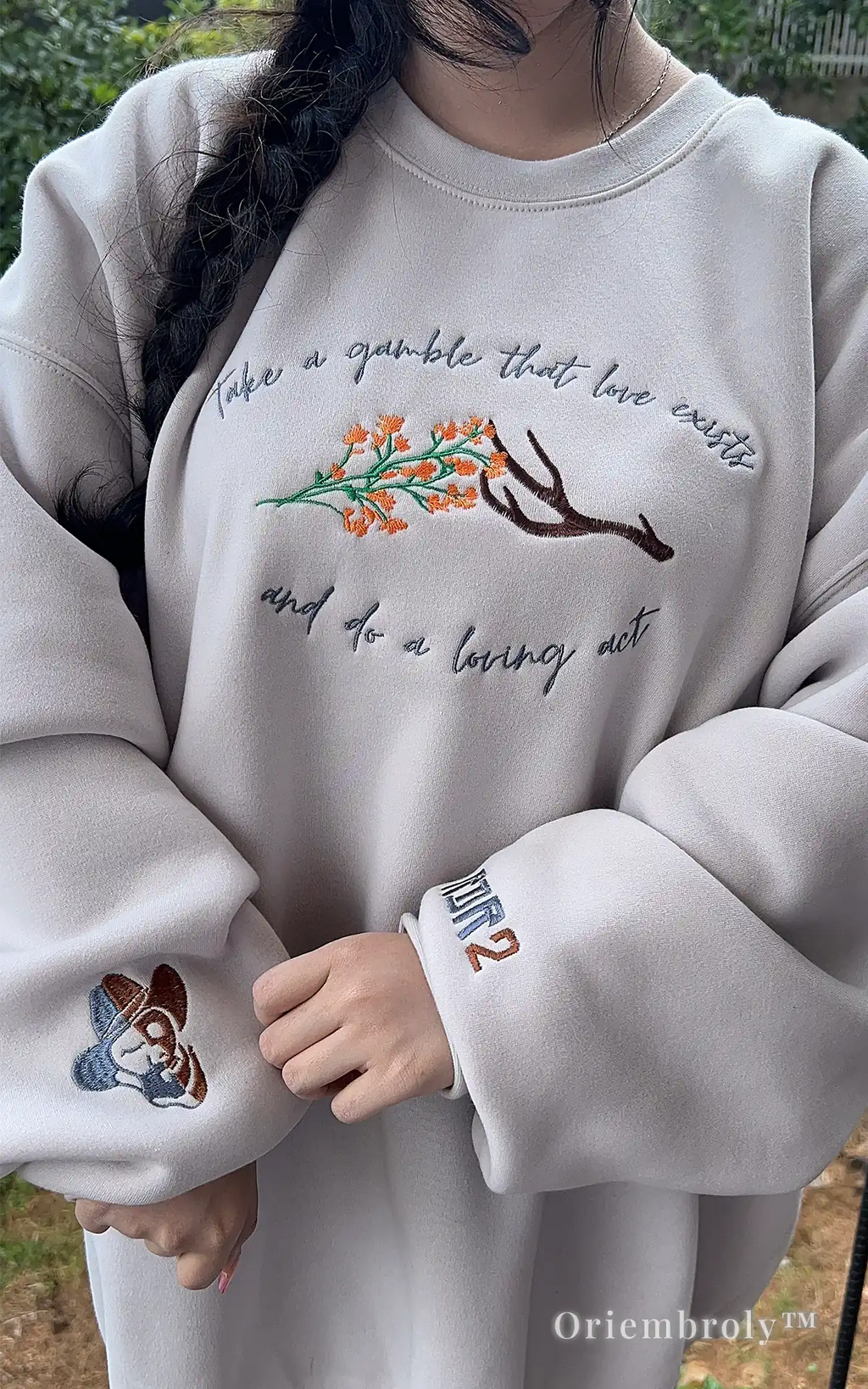 RDR2 quote sweatshirt Sister Calderon embroidery